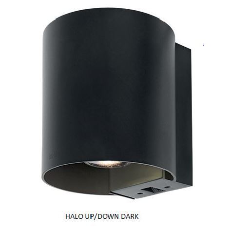 HALO UP/DOWN DARK - nástěnné svítidlo