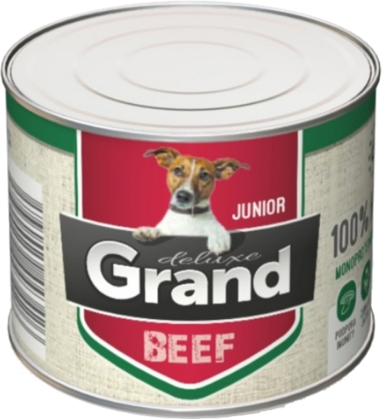 AGRO Grand deluxe 100% HOVĚZÍ JUNIOR 180g