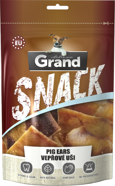 AGRO Grand deluxe Sušené vepřové uši řezané 100g